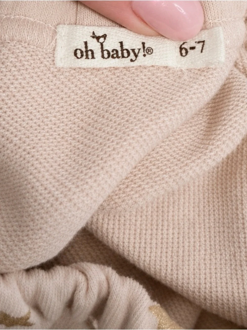 Oh Baby! Millie Ruffle Boxy Sweatshirt- Star Print- Sz. 6-7